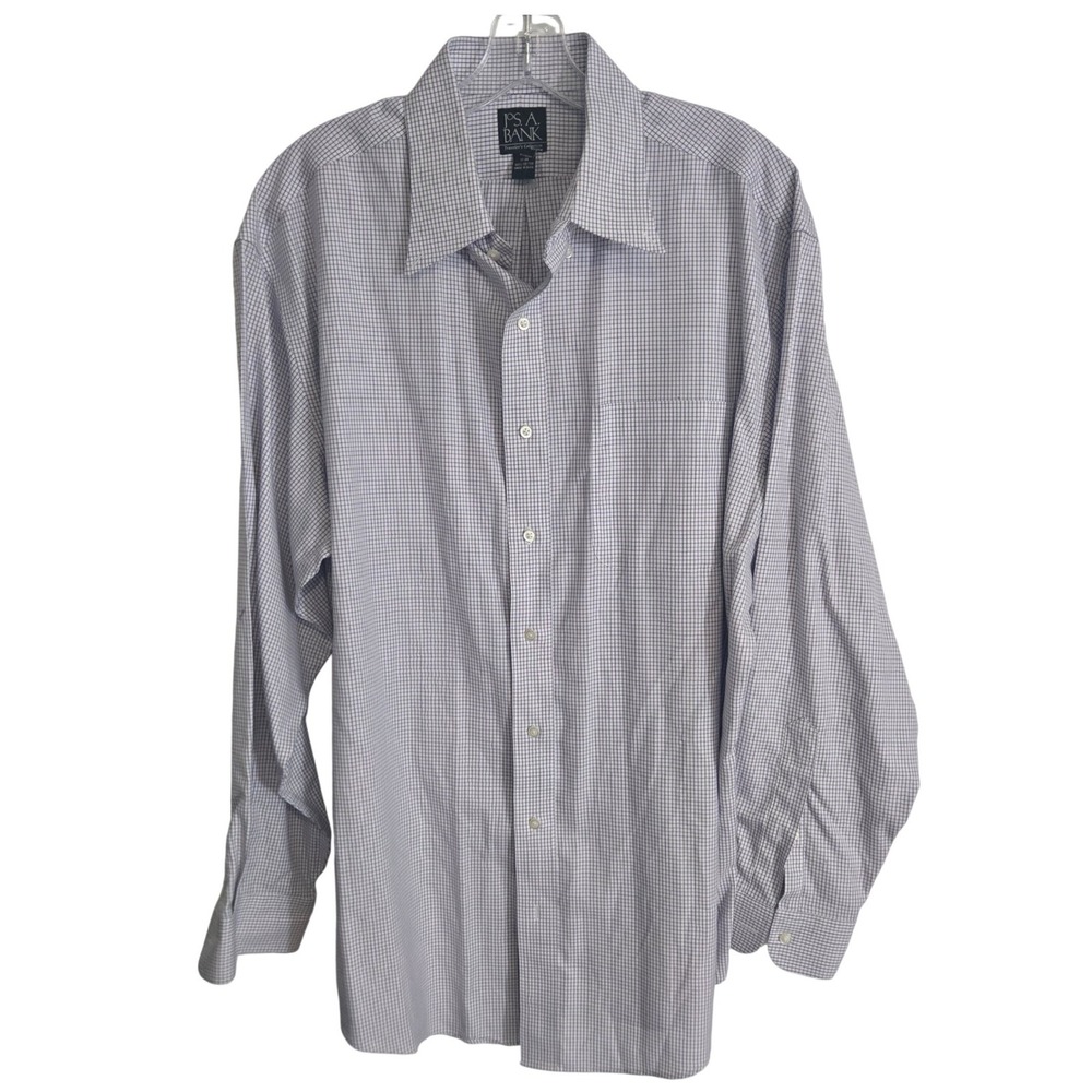 Jos. A. Bank Traveler's Collection Men's 17 35 Long Sleeve Dress Shirt Cotton
